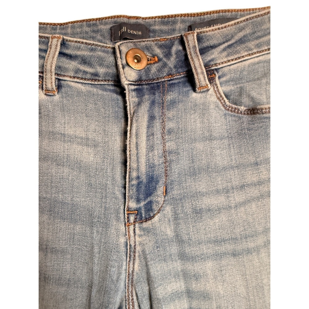 Casual Office Everyday JJill Boyfriend Ankle Straight Leg Jeans Size 8 - Picture 5 of 12